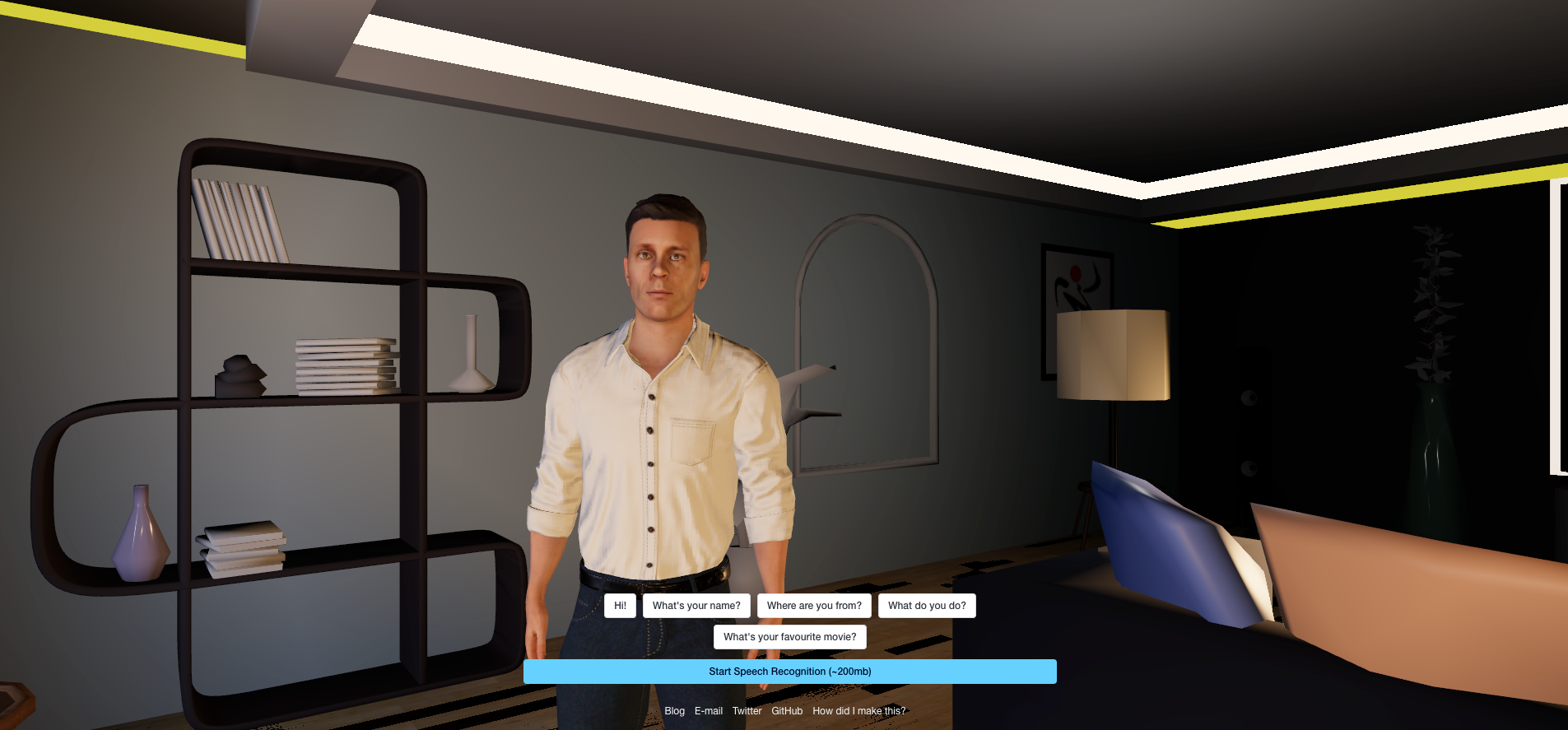 Screenshot of Nick Fisher’s personal website